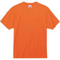 GloWear 8089 Non-Certified T-Shirt, Polyester, Small, High Visibility Orange Oxymax Inc