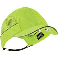 Casquette &agrave; bord court avec &eacute;clairage DEL Skullerz 8960, Vert lime haute visibilit&eacute; Oxymax Inc