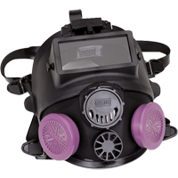 Respirateur à masque complet de la série 7600 avec équipement d'appoint pour le soudage, Silicone, Petit SEN150 | Oxymax Inc