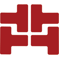 Floor Corner Marks, T, 5" L x 2" W, Red, Polyester Oxymax Inc