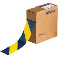ToughStripe&reg; Floor Marking Tape, 2" x 100', Polyester, Blue and Yellow Oxymax Inc