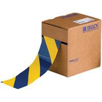 ToughStripe&reg; Floor Marking Tape, 3" x 100', Polyester, Blue and Yellow Oxymax Inc