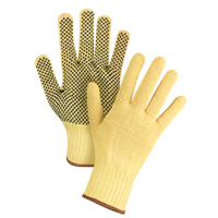 Dotted Seamless String Knit Gloves, Size Large/9, 7 Gauge, PVC Coated, Kevlar<sup>®</sup> Shell, ASTM ANSI Level A2/EN 388 Level 3 SFP798 | Oxymax Inc