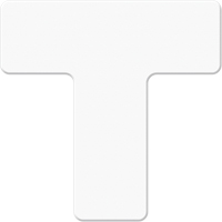 Marqueurs all&eacute;g&eacute;e/5S Armor Stripe, T, 6" lo x 6" la, Blanc, Plastique Oxymax Inc