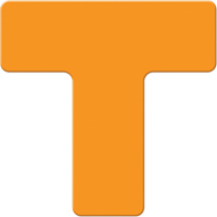 Marqueurs all&eacute;g&eacute;e/5S Armor Stripe, T, 6" lo x 6" la, Orange, Plastique Oxymax Inc