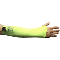 Cut Resistant Sleeve with Thumbhole, Taeki 5, 18", EN 388 Level 4, High Visibility Yellow Oxymax Inc