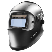 E684 Welding Helmets, 3.94" L x 1.97" W View Area, 4/9 - 13/4/5 - 9 Shade Range, Black Oxymax Inc