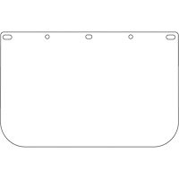 Dynamic Die Cut Faceshield Visor, PETG, Clear Tint Oxymax Inc