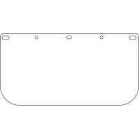 Visi&egrave;re pour &eacute;cran facial Dynamic, PETG, Teinte Transparent Oxymax Inc