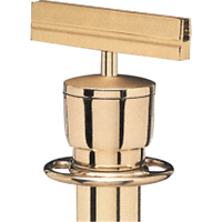 Sign Bracket for Portable Post, Polished Brass SG047 | Oxymax Inc