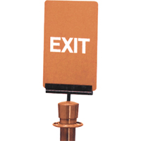 Enseigne de contrôle des foules « Exit », 11" x 7", Plastique, Anglais SG128 | Oxymax Inc