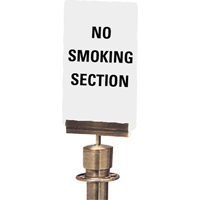 Enseigne de contrôle des foules « No Smoking Section », 11" x 7", Plastique, Anglais SG139 | Oxymax Inc