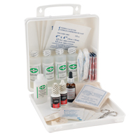Trousse de premiers soins des brûlures pour soudeurs Dynamic, Dispositif m&eacute;dical Classe 1, Boîte en plastique Oxymax Inc