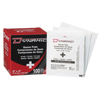 Gaze Dynamic, Tampon, 3" lo x 3" la, St&eacute;rile, Dispositif m&eacute;dical Classe 1 Oxymax Inc