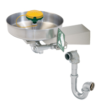 Axion&reg; Eye/Face Wash Station, Wall-Mount Installation, Stainless Steel Bowl Oxymax Inc