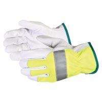 Endura&reg; Hi-Viz Reflective Driver's Gloves, Large, Grain Goatskin Palm Oxymax Inc