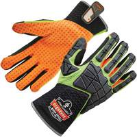 ProFlex&reg; 925F(X) Dorsal Impact-Reducing Gloves, Small, Split Leather Palm, Slip-On Cuff Oxymax Inc
