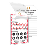Étiquettes auto-plastifiantes pour le milieu de travail, Papier cartonné, 3-3/8" la x 5-3/4" h, Anglais SGD764 | Oxymax Inc