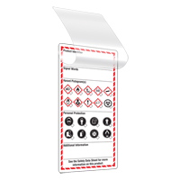 Étiquettes auto-plastifiantes pour le milieu de travail, Papier cartonné, 3" la x 6" h, Anglais SGD765 | Oxymax Inc