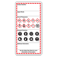Étiquettes pour le milieu de travail, Papier cartonné, 3" la x 6" h, Anglais SGD766 | Oxymax Inc
