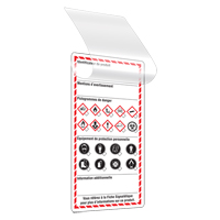 Étiquettes auto-plastifiantes pour le milieu de travail, Papier cartonné, 3" la x 6" h, Français SGD787 | Oxymax Inc