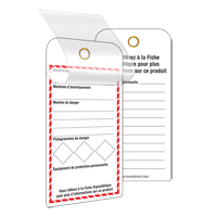 &eacute;tiquettes SGH auto-plastifiantes pour le milieu de travail, Papier cartonn&eacute;, 3" la x 6" h, Français Oxymax Inc