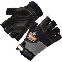 ProFlex 901 Half-Finger Leather Impact Gloves, Small, Grain Leather Palm, Hook & Loop Cuff Oxymax Inc