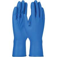 Grippaz Gloves, Small, Nitrile, 8-mil, Powder-Free, Blue Oxymax Inc