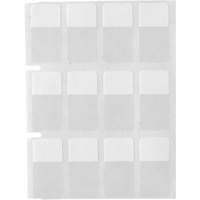 Core Series Self-Laminating Wire & Cable Labels, Vinyl, 0.5" L x 0.75" H, Clear Oxymax Inc