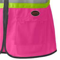 139PK Women's Safety Vest, Pink, X-Small, Polyester Oxymax Inc
