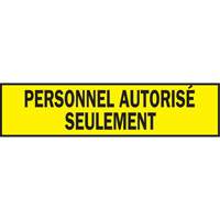Ruban de signalisation pour barricade, Français, 3" la x 200' lo, 3,5 mils, Noir sur jaune SGF848 | Oxymax Inc