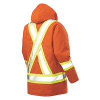 Parka de s&eacute;curit&eacute;, Orange haute visibilit&eacute;, Grand Oxymax Inc