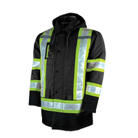 Parka de s&eacute;curit&eacute; doubl&eacute;, Noir, Grand Oxymax Inc