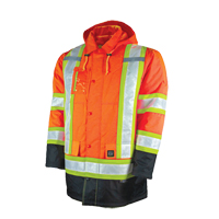 Parka de s&eacute;curit&eacute; doubl&eacute;, Orange haute visibilit&eacute;, Grand Oxymax Inc