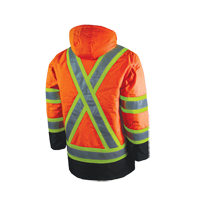 Parka de s&eacute;curit&eacute; doubl&eacute;, Orange haute visibilit&eacute;, Grand Oxymax Inc