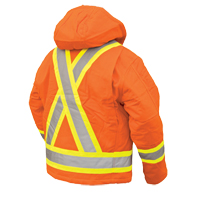 Manteau de s&eacute;curit&eacute;, Orange haute visibilit&eacute;, Grand Oxymax Inc