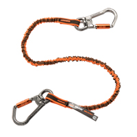 Squids&reg; 3119F(x) Double-Locking Tool Lanyard with Swivel, Bungee, Dual Carabiner Oxymax Inc
