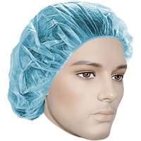 Bonnets bouffants, Polypropyl&egrave;ne, 18", Bleu Oxymax Inc