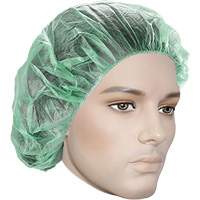 Bonnets bouffants, Polypropyl&egrave;ne, 21", Vert Oxymax Inc