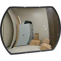 Miroir convexe rectangulaire/rond avec support, 12" h x 18" la, Intérieur/Extérieur SGI561 | Oxymax Inc