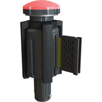PLUS Barrier System Strobe Light Bracket & Red Strobe Light, Black Oxymax Inc