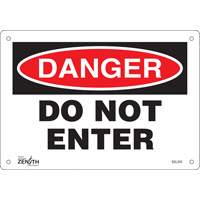 Enseigne Do Not Enter, 7" x 10", Aluminium, Anglais Oxymax Inc