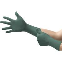 Gants Dura Flock, Petit, Nitrile, 8 mils, Sans poudre, Vert Oxymax Inc