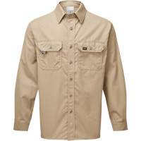 Chemise de travail de luxe 7 oz UltraSoft, Petit, Khaki Oxymax Inc