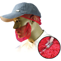 Disposable Beard Nets, Polypropylene, Red Oxymax Inc