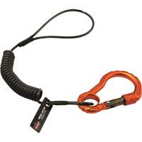 Squids&reg; 3156 Tool Lanyard, Coil, Carabiner/Loop Oxymax Inc