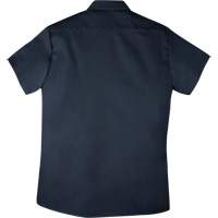 Chemise de travail &agrave; manches courtes en tissu crois&eacute;, Hommes, 4T-Grand, Bleu marine Oxymax Inc