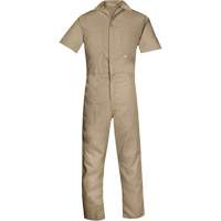 Short-Sleeved Coveralls, Men's, Tan, Size 4X-Large Oxymax Inc