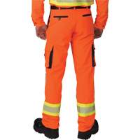Ripstop High-Visibility Cargo Pants, Polyester, 28, High Visibility Orange Oxymax Inc