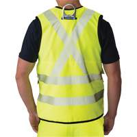 Ripstop Surveyor's Vest, High Visibility Lime-Yellow, Small, Polyester Oxymax Inc